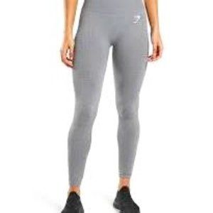 Gymshark Energy Seamless Leggings – Light Gray (Size Small)